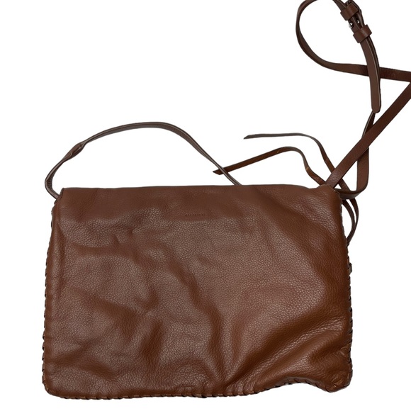 Allsaints | Club Crossbody Bag in Brown Leather - Picture 10 of 12